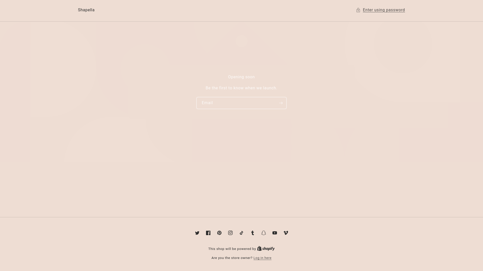 website screenshot of https://shapella2025.com/