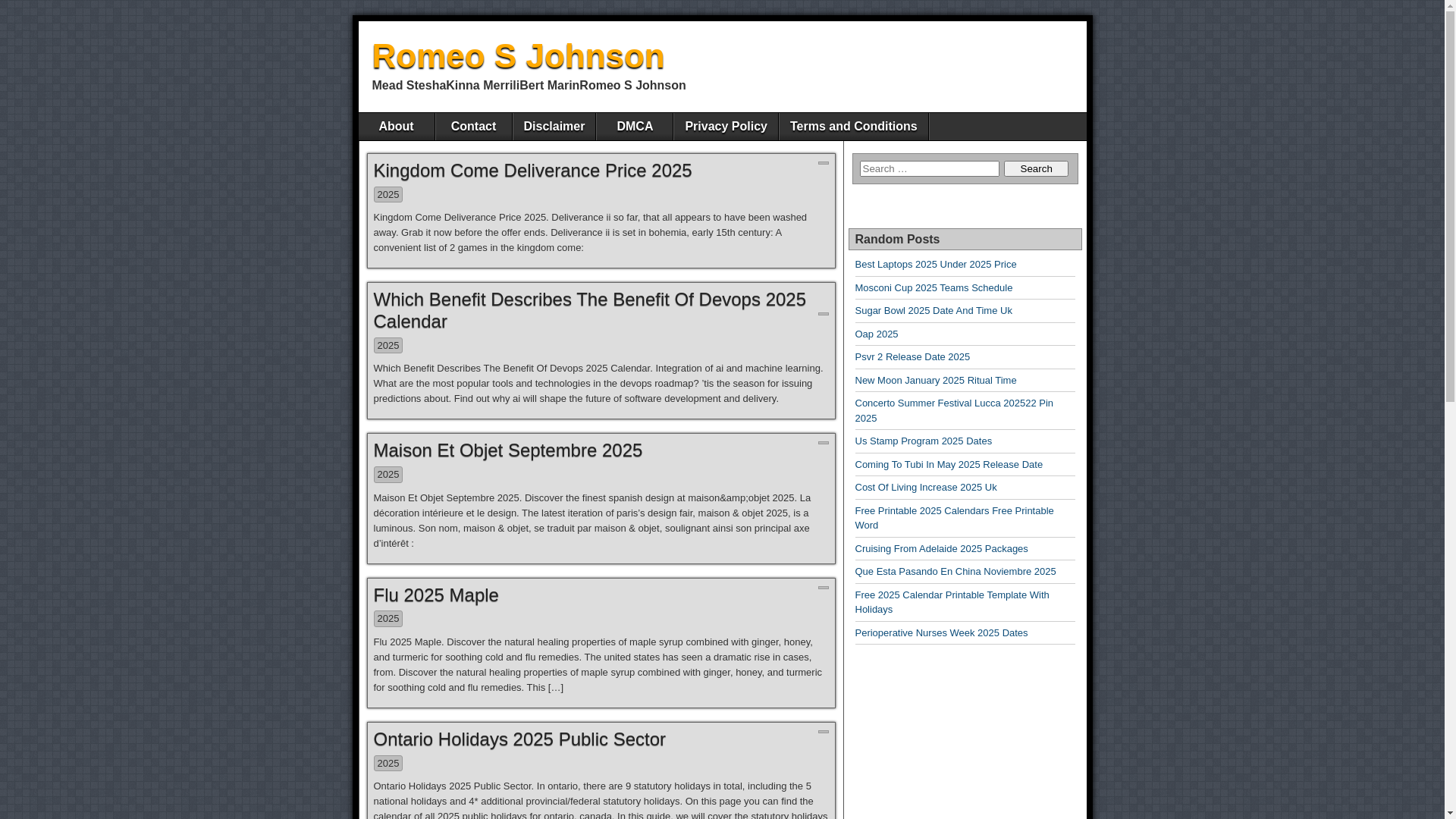 website screenshot of https://romeosjohnsonm.pages.dev/