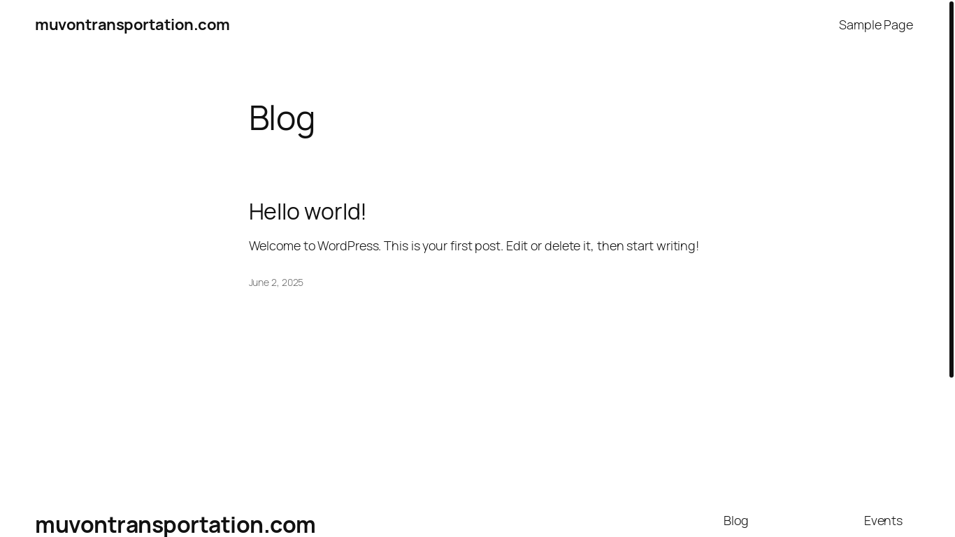 website screenshot of https://muvontransportation.com/