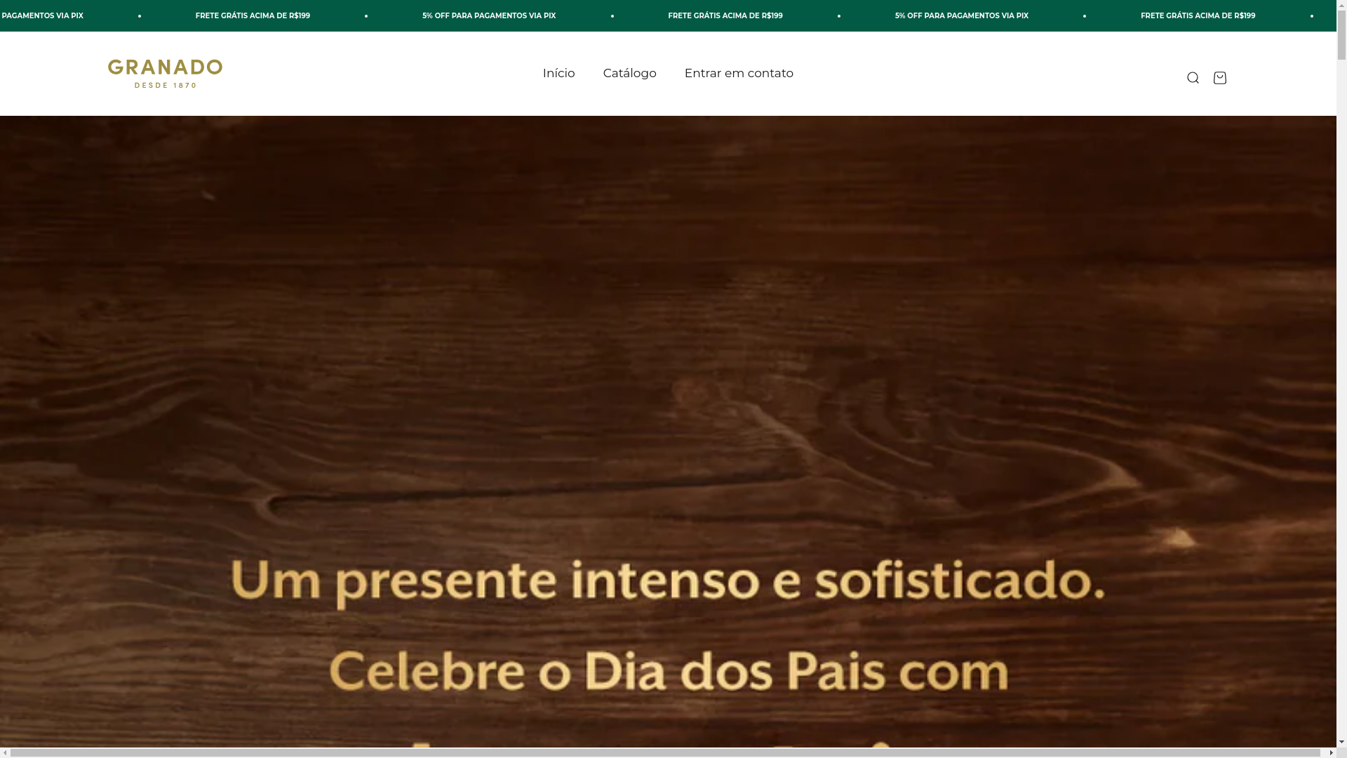 website screenshot of https://granadosbrazil.com/
