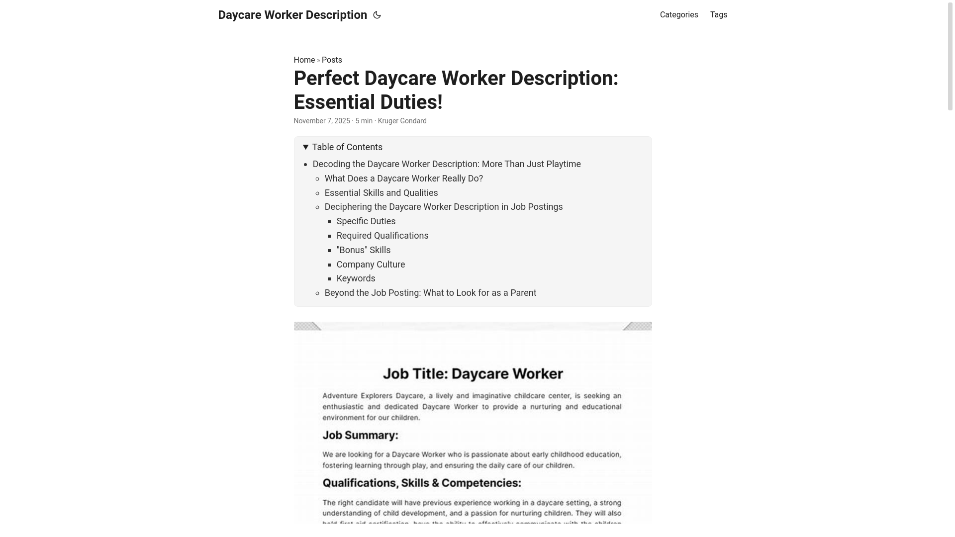 website screenshot of https://daycare-worker-description.pages.dev/