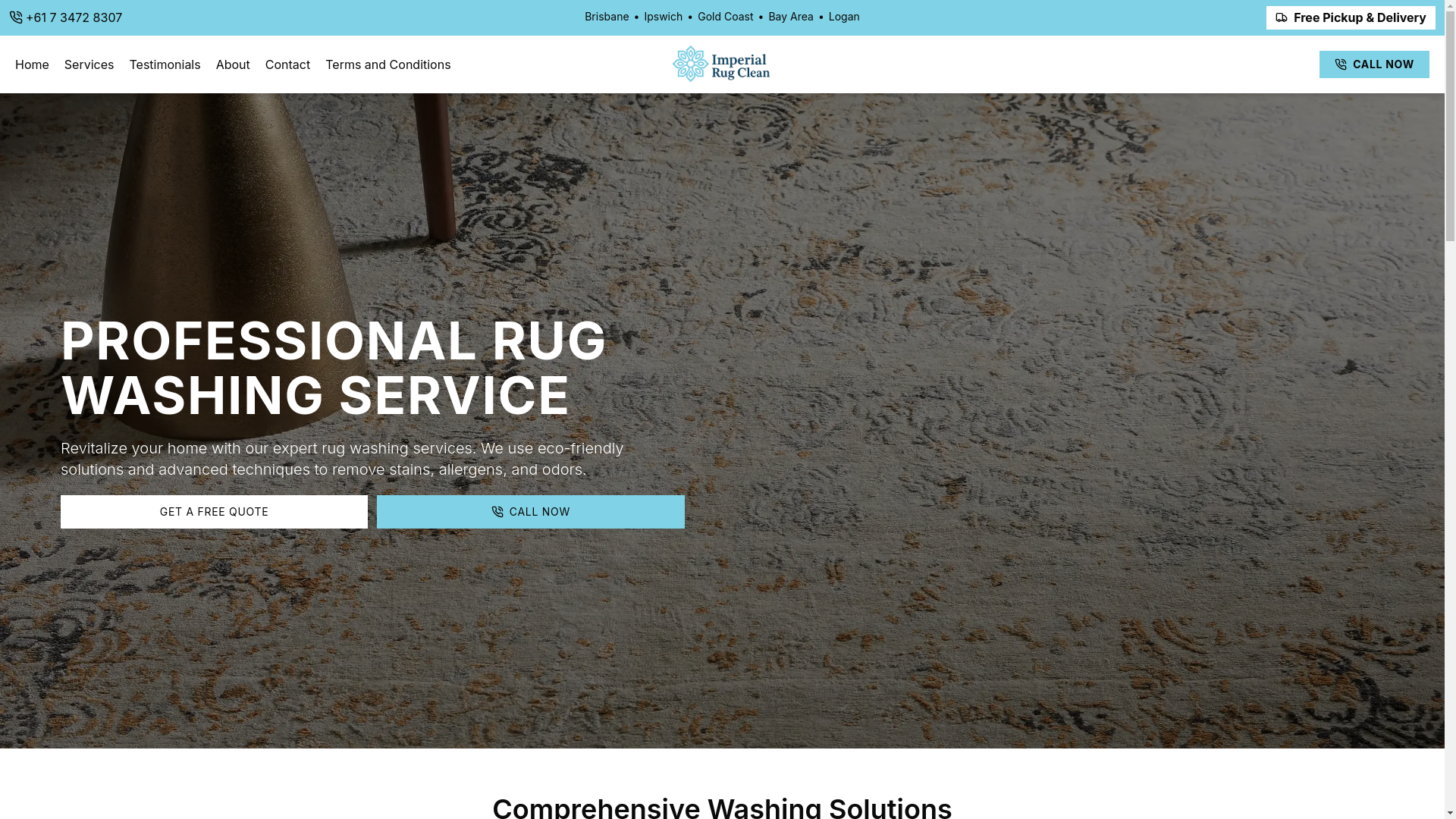 website screenshot of https://imperialcleanau.pages.dev/