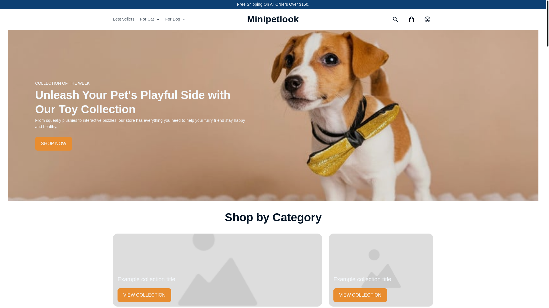 website screenshot of https://minipetlook.com/