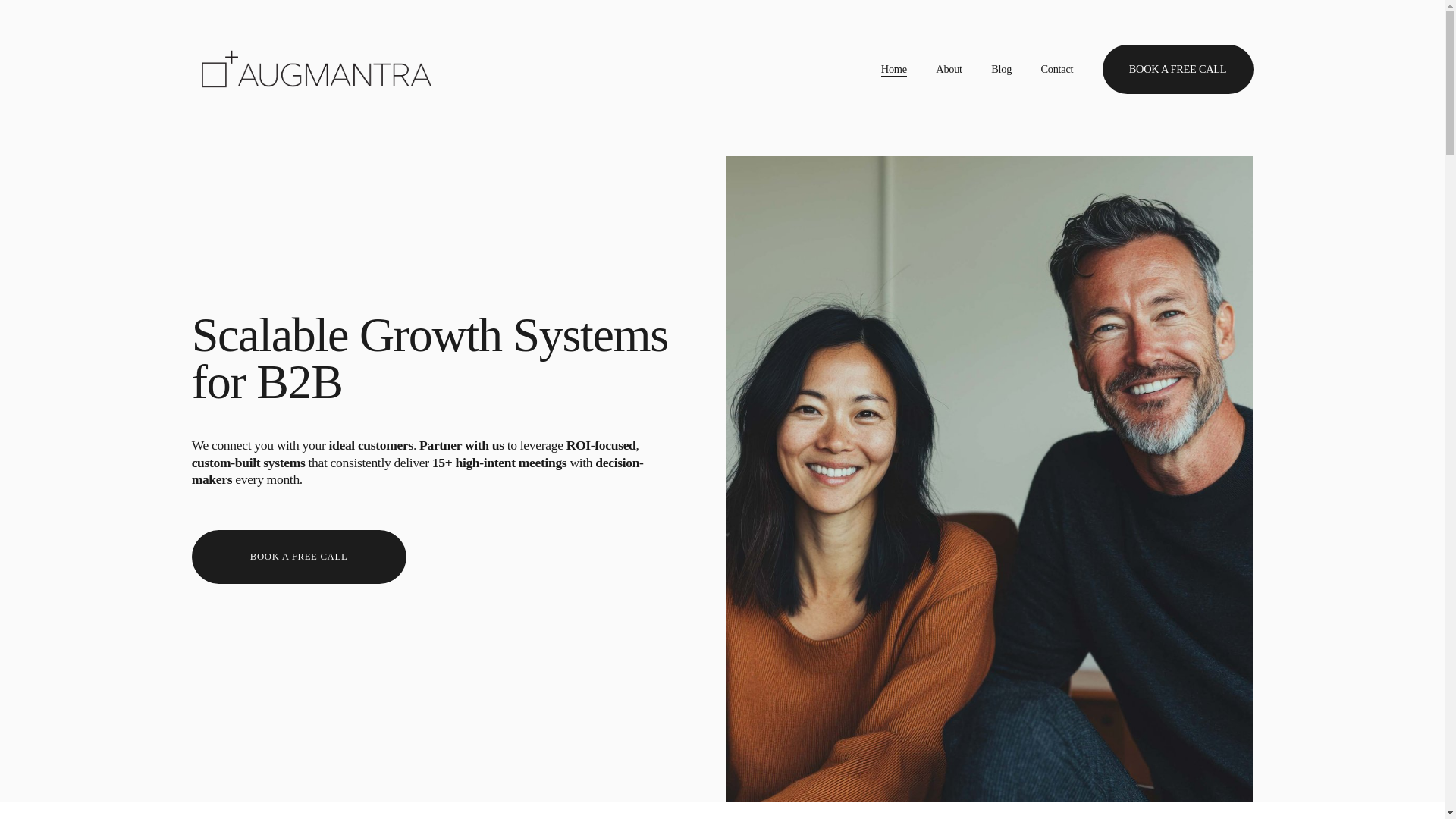 website screenshot of https://augmantragrowth.com/