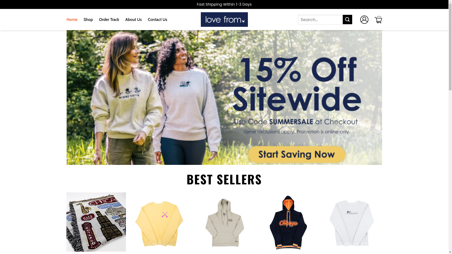 website screenshot of https://mylovefromcompanies.shop/