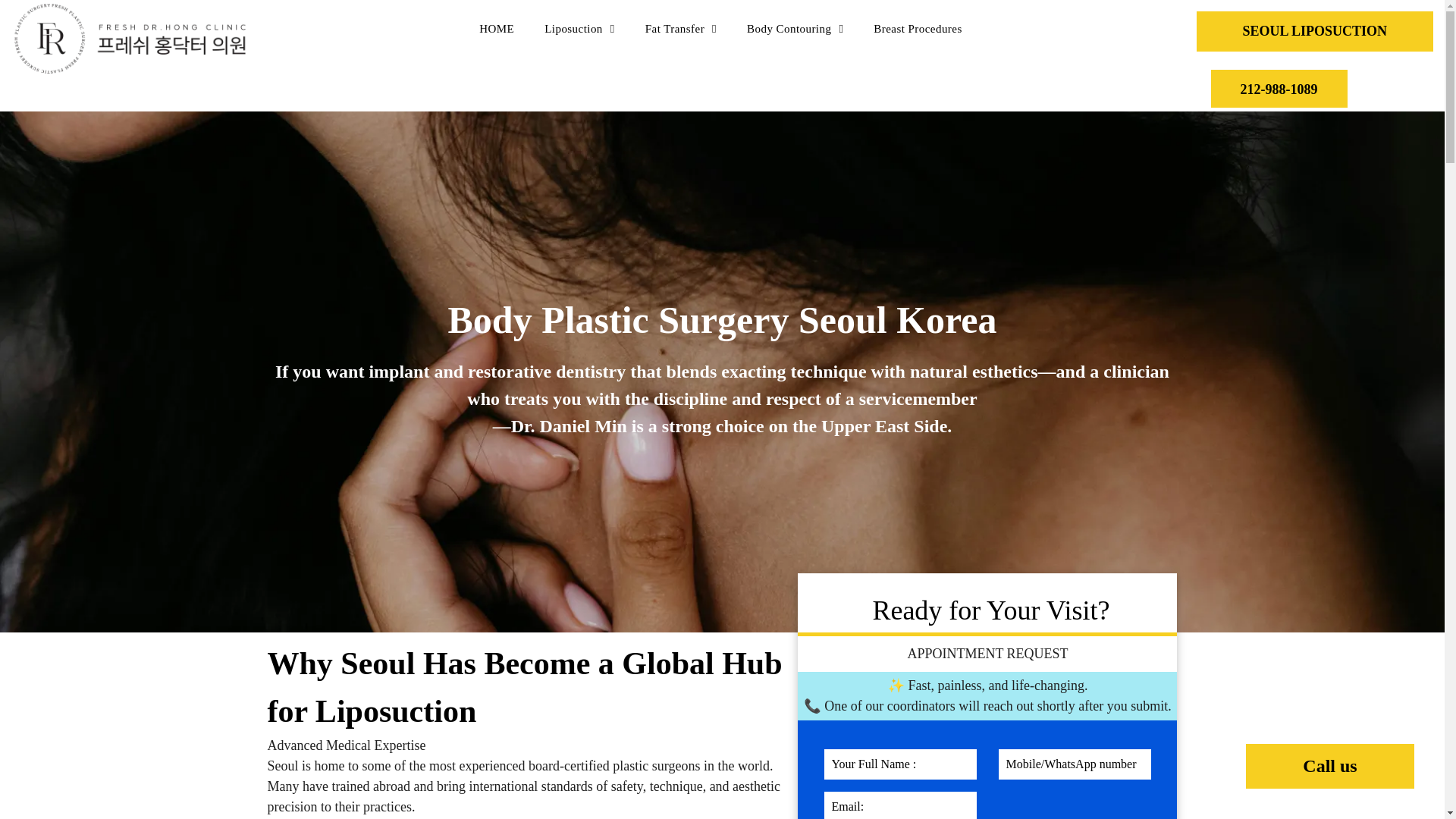 website screenshot of https://seoulbodyplastics.com/