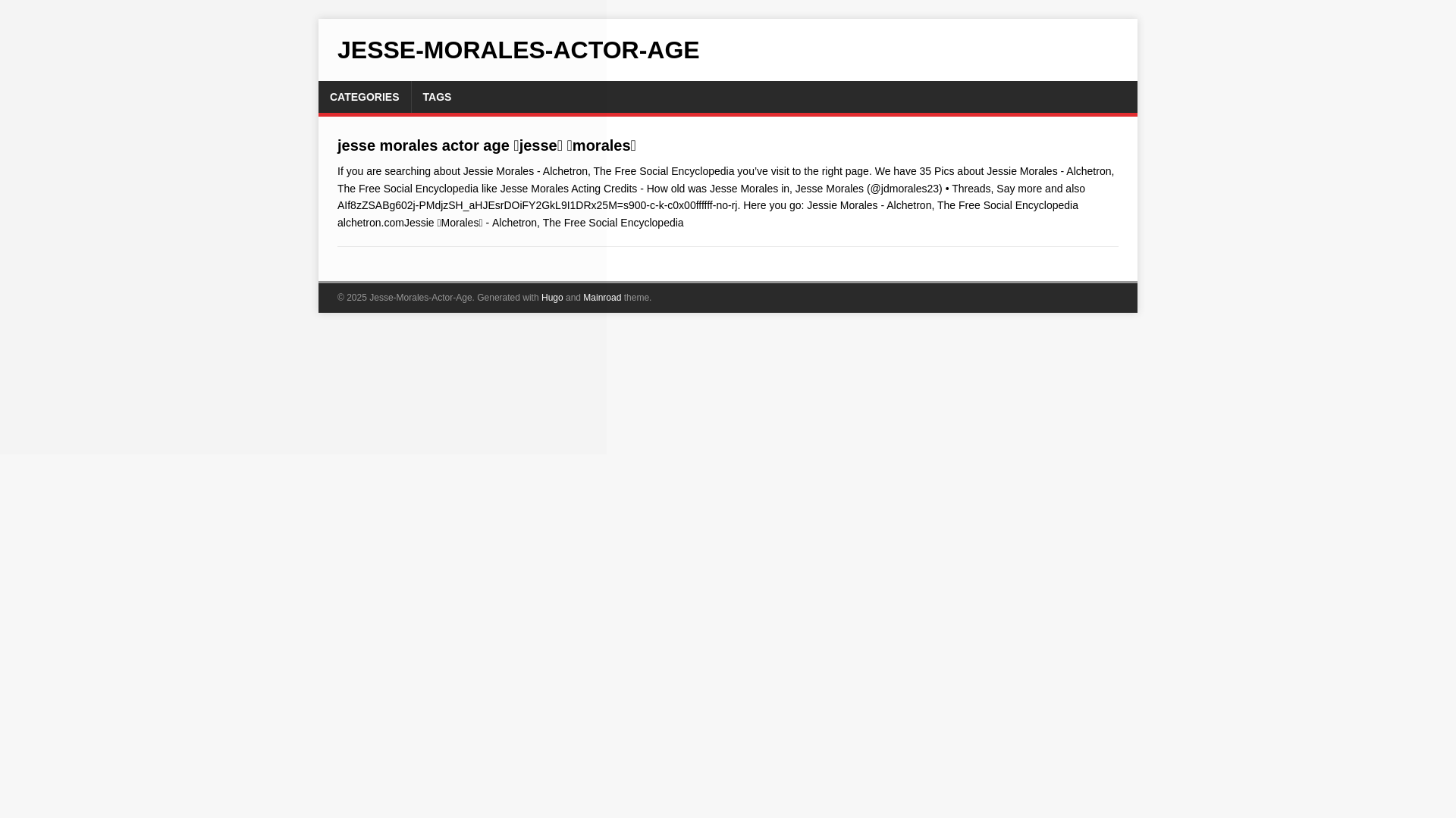 website screenshot of https://jesse-morales-actor-age.pages.dev/
