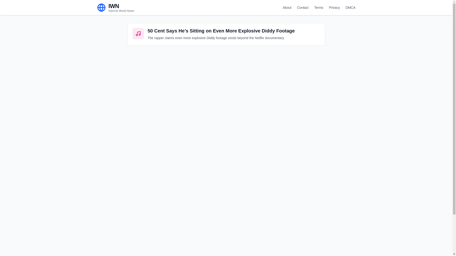 website screenshot of https://internetworld.news/