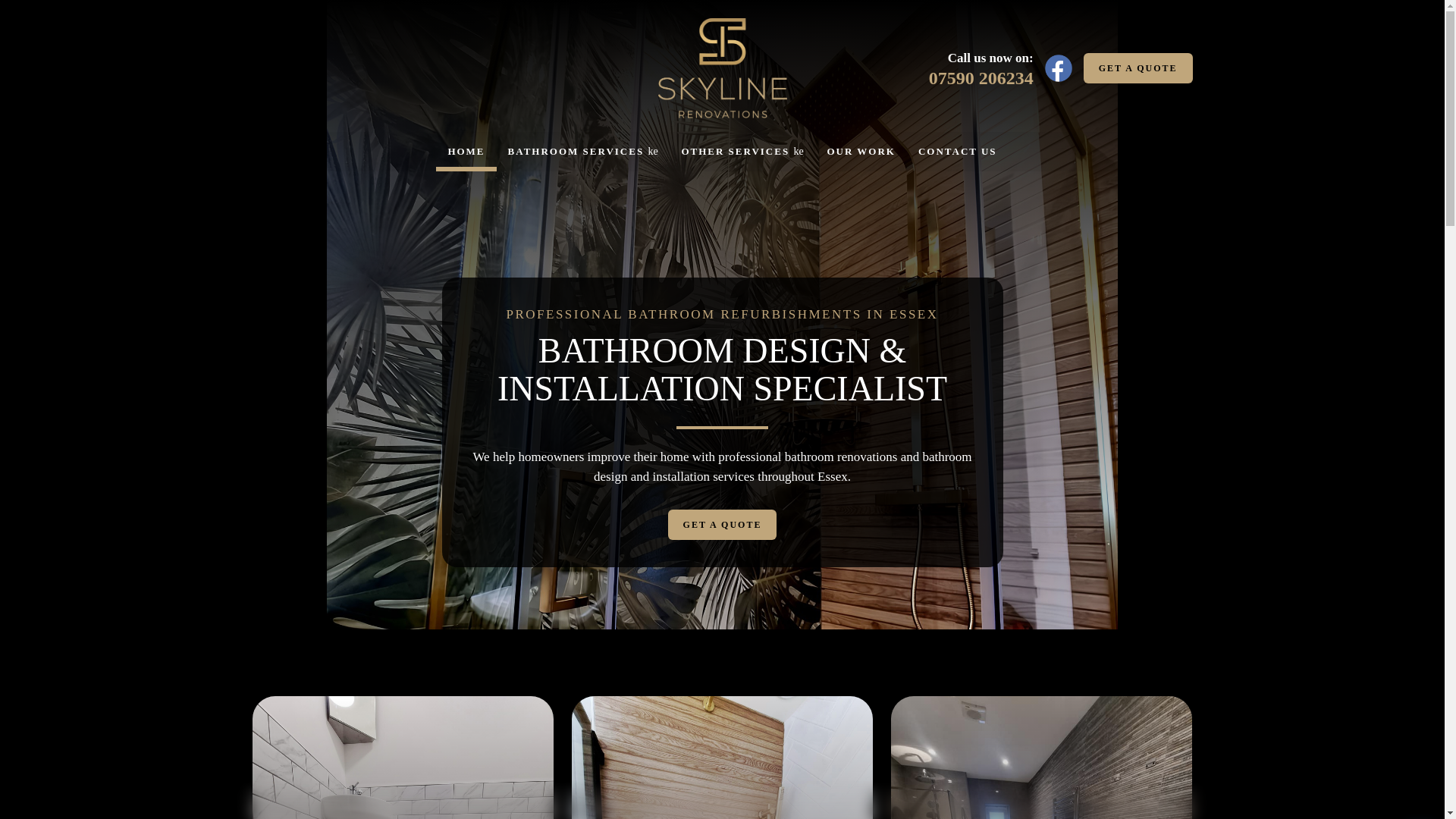 website screenshot of https://skylinerenovations.co.uk/