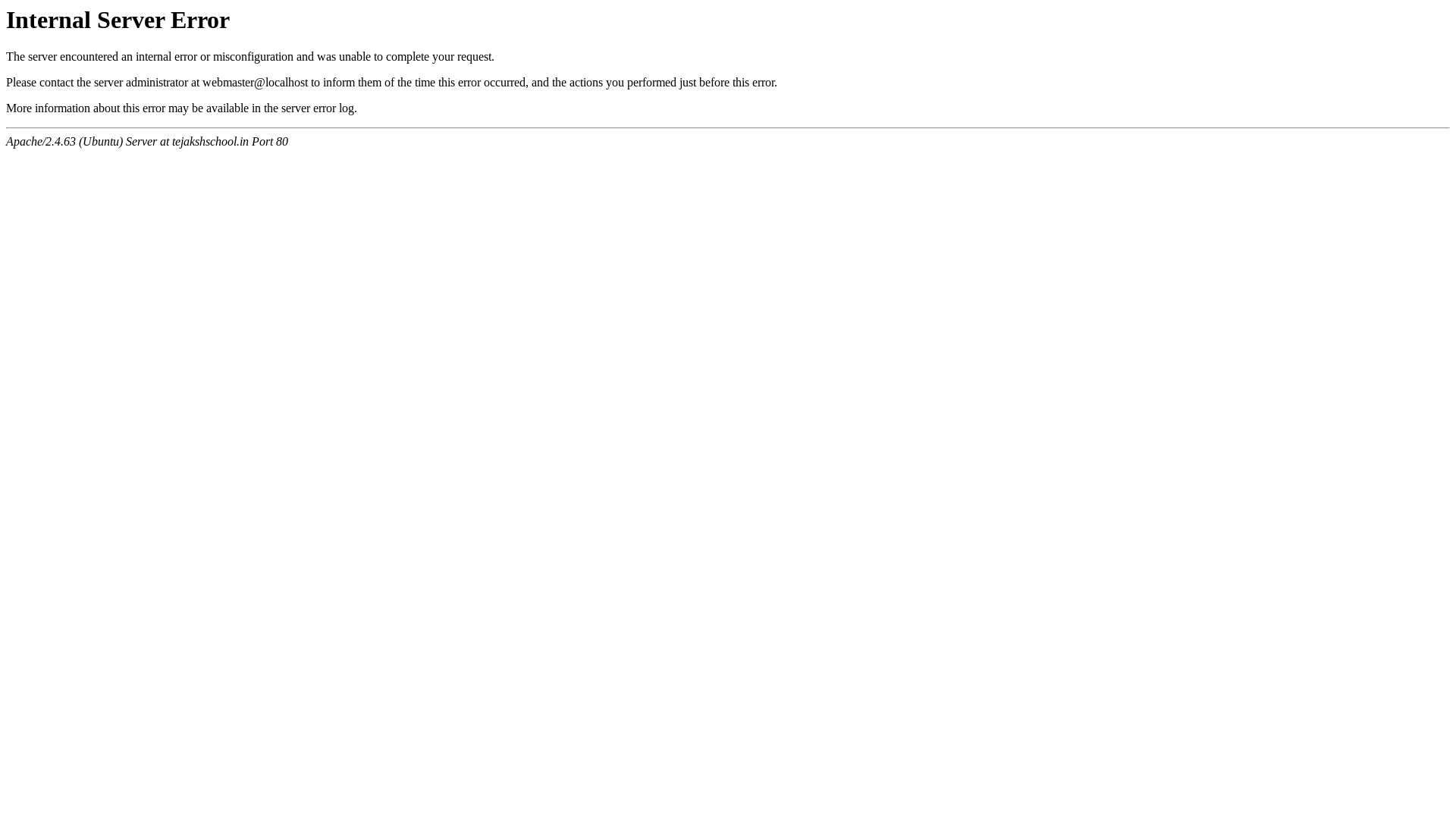 website screenshot of https://tejakshschool.in/