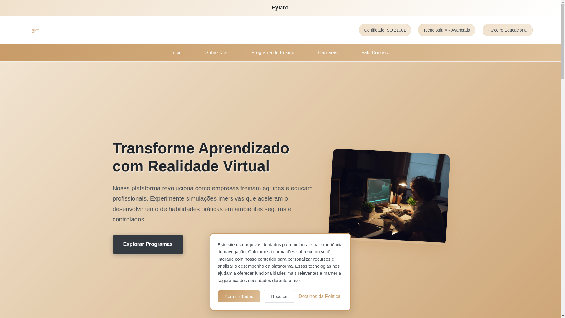 website screenshot of https://fylaro-br.com/