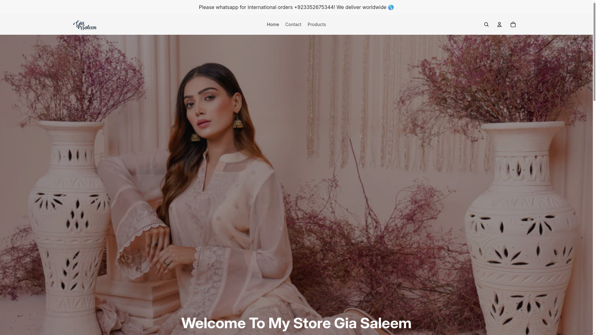 website screenshot of https://giasaleem.com/