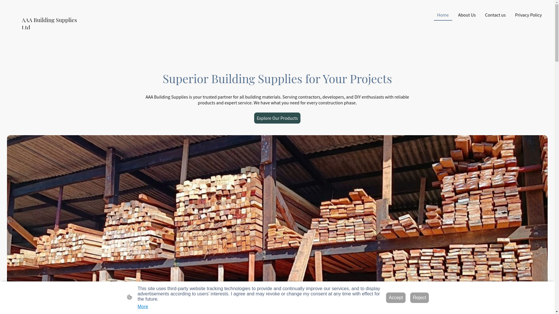 website screenshot of https://aaabuildingsupplies.co.uk/