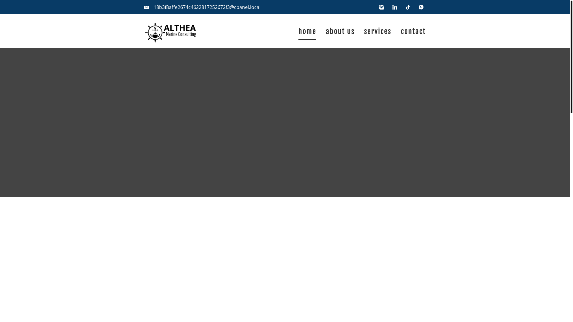 website screenshot of https://altheamarine-consulting.com/
