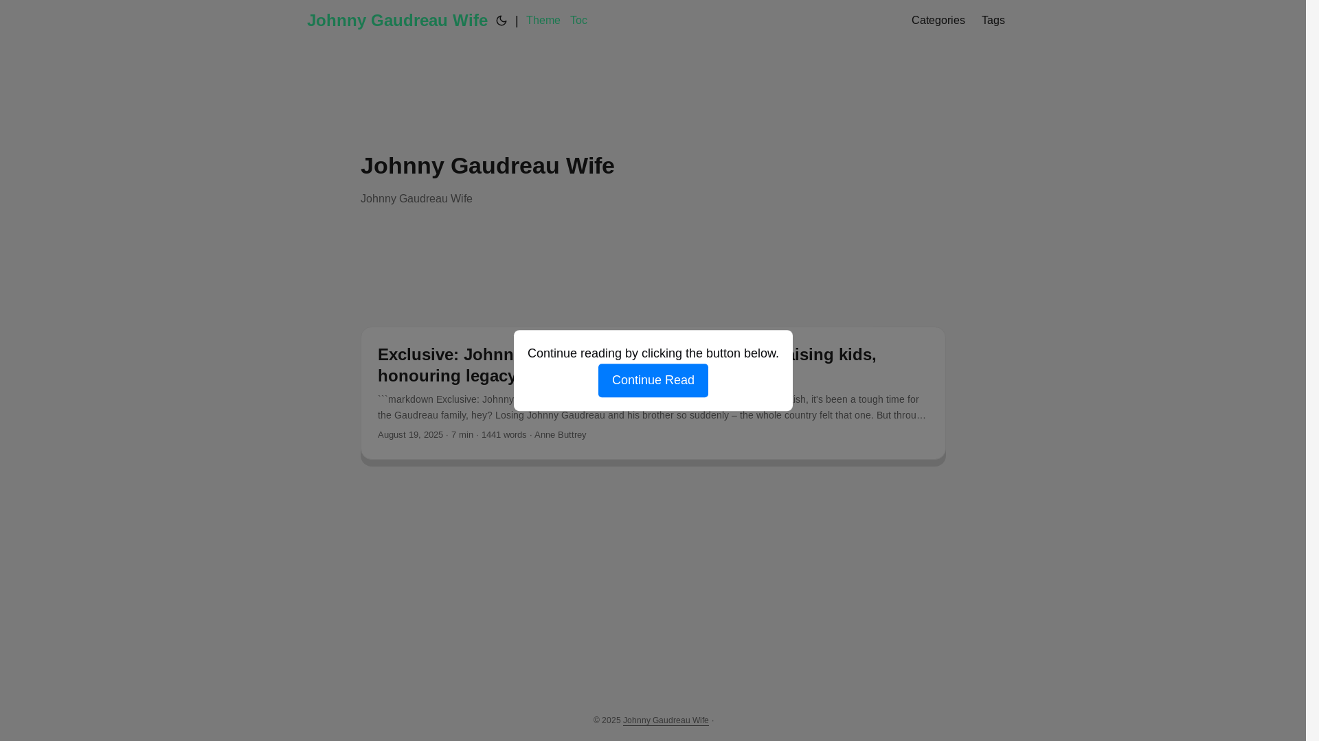 website screenshot of https://johnny-gaudreau-wife.pages.dev/