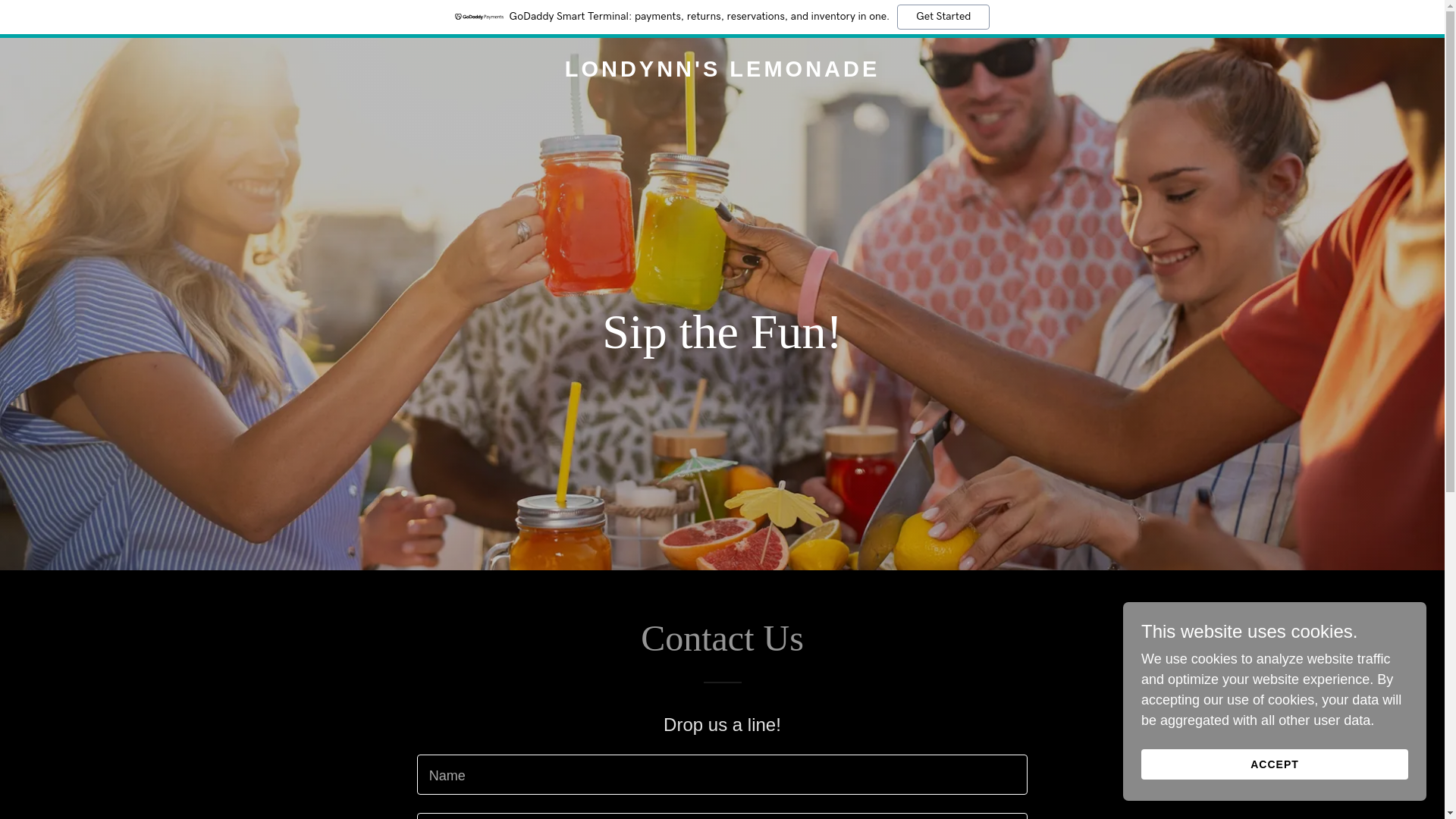 website screenshot of https://londynnslemonade.com/