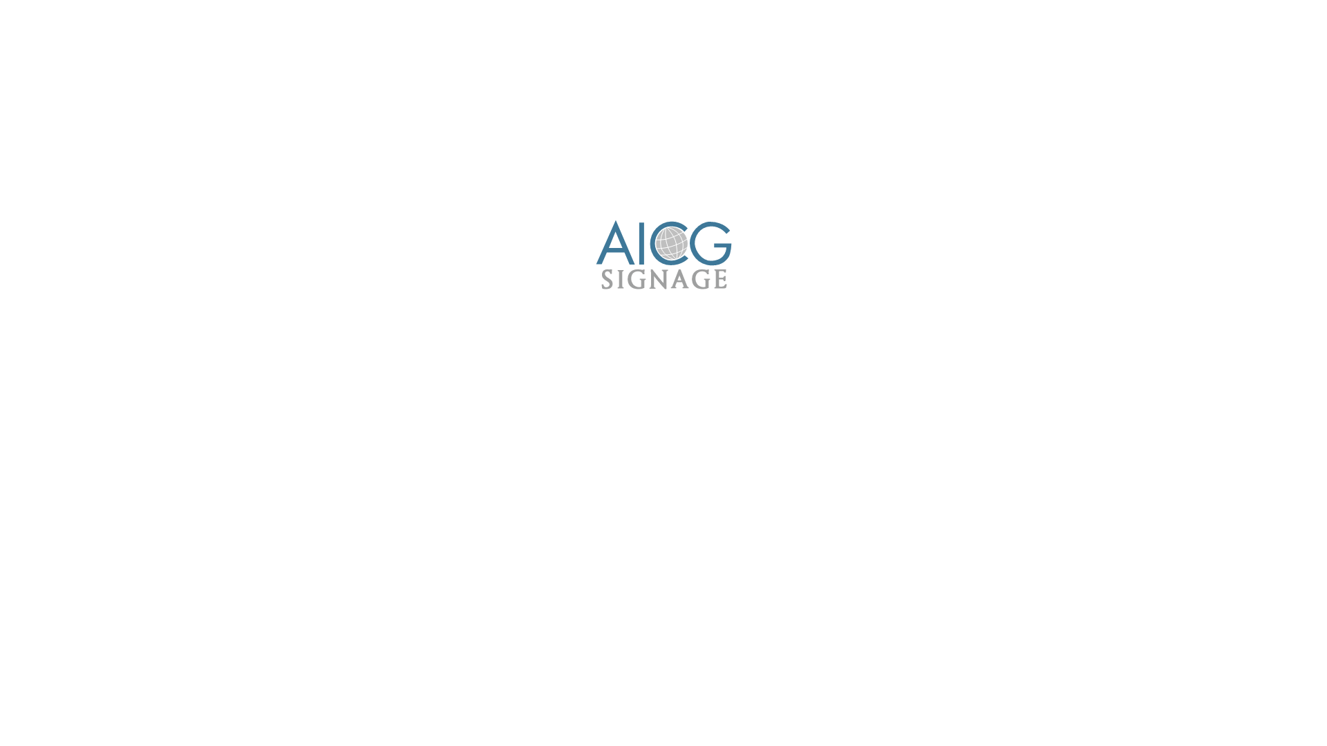 website screenshot of https://aicgsignage.com/