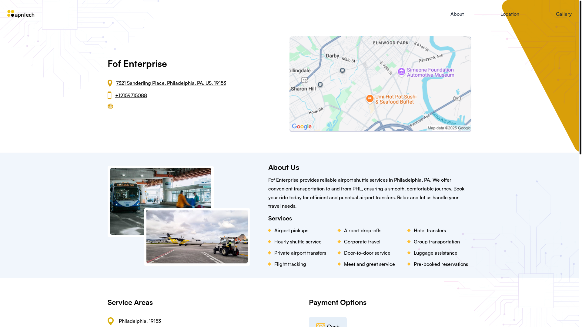 website screenshot of https://fofenterprise.online/