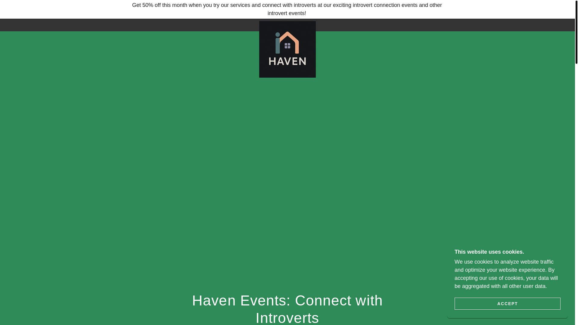 website screenshot of https://tryhaven.life/