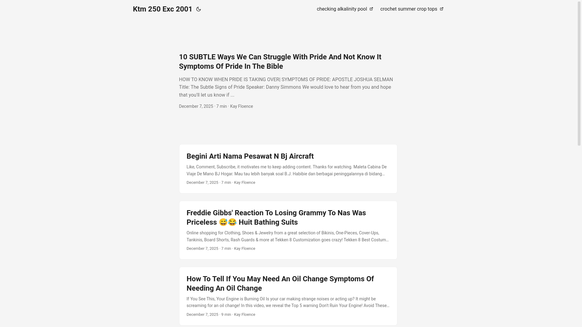 website screenshot of https://ktm250exc2001.pages.dev/