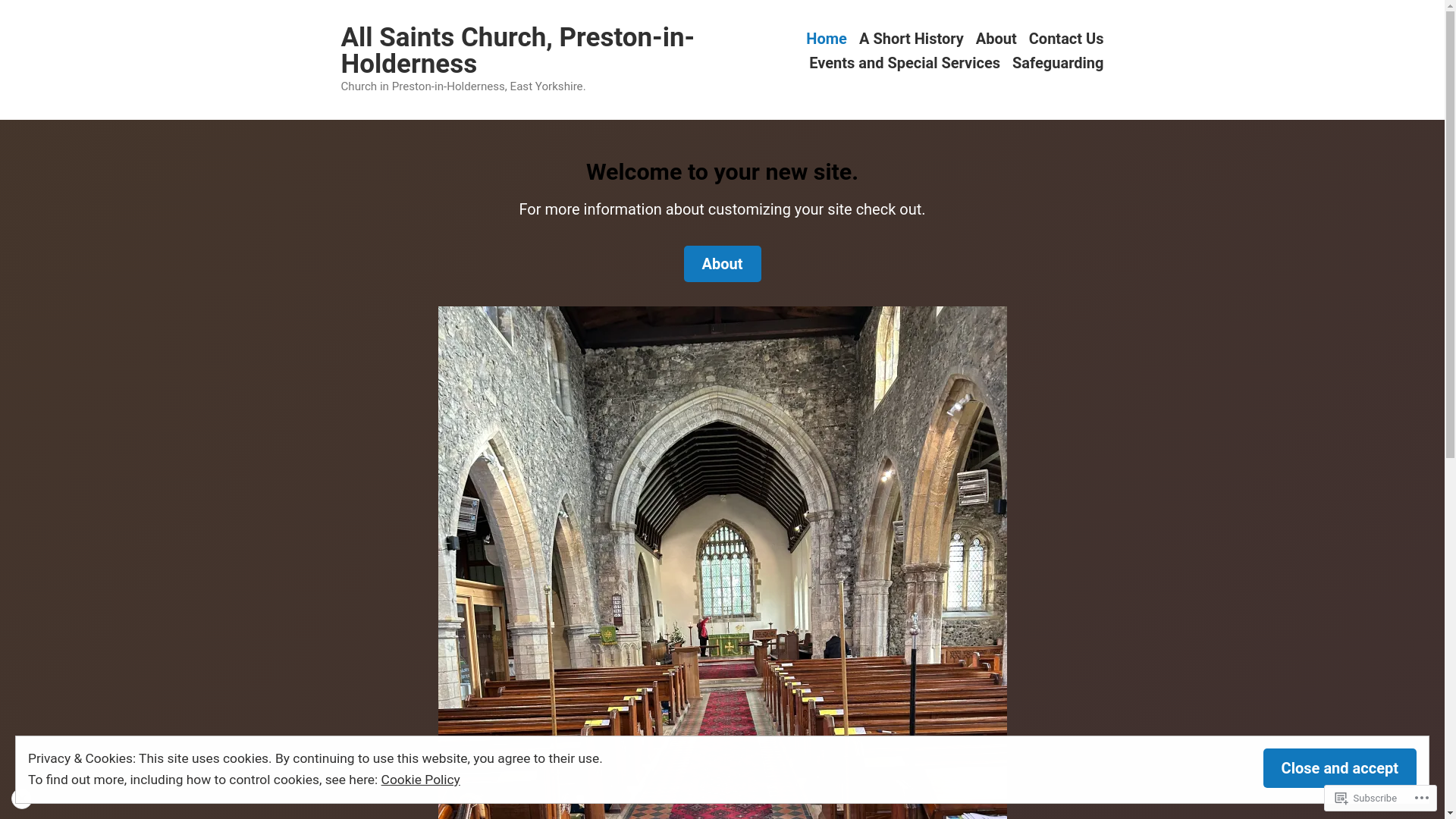 website screenshot of https://allsaintschurchpreston.co.uk/