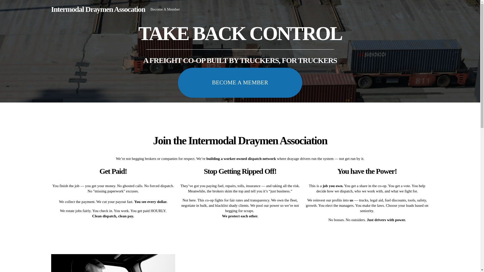 website screenshot of https://idatruckers.com/