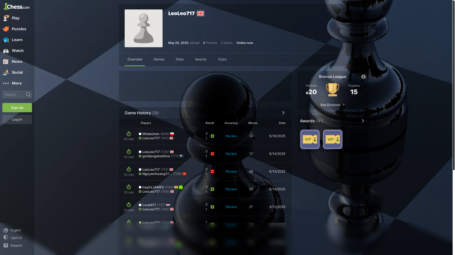 website screenshot of https://link.chess.com/friend/Ji7pzP