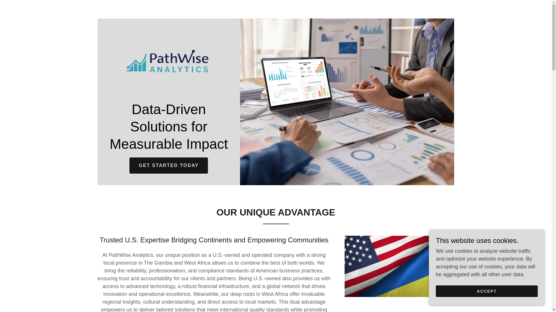 website screenshot of https://pathwiseanalytics.com/