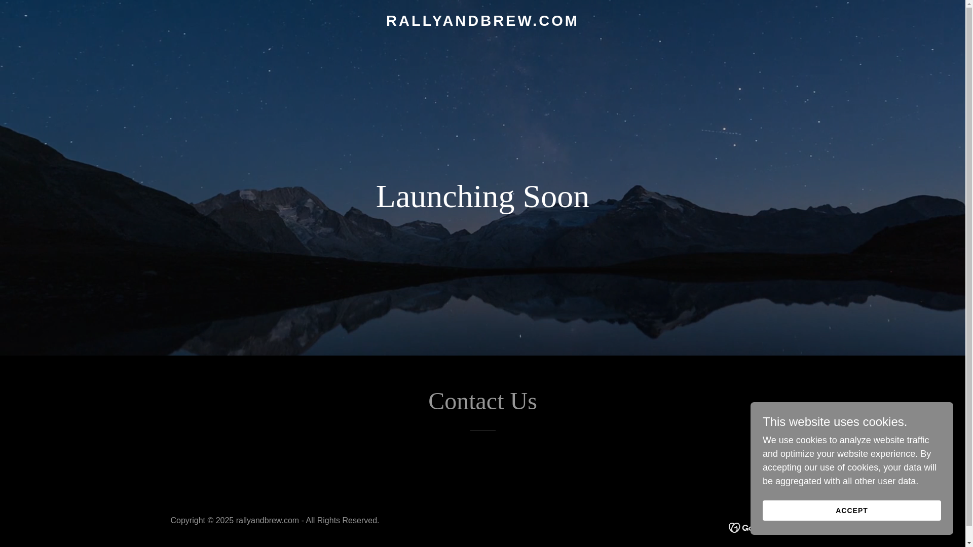 website screenshot of https://rallyandbrew.com/
