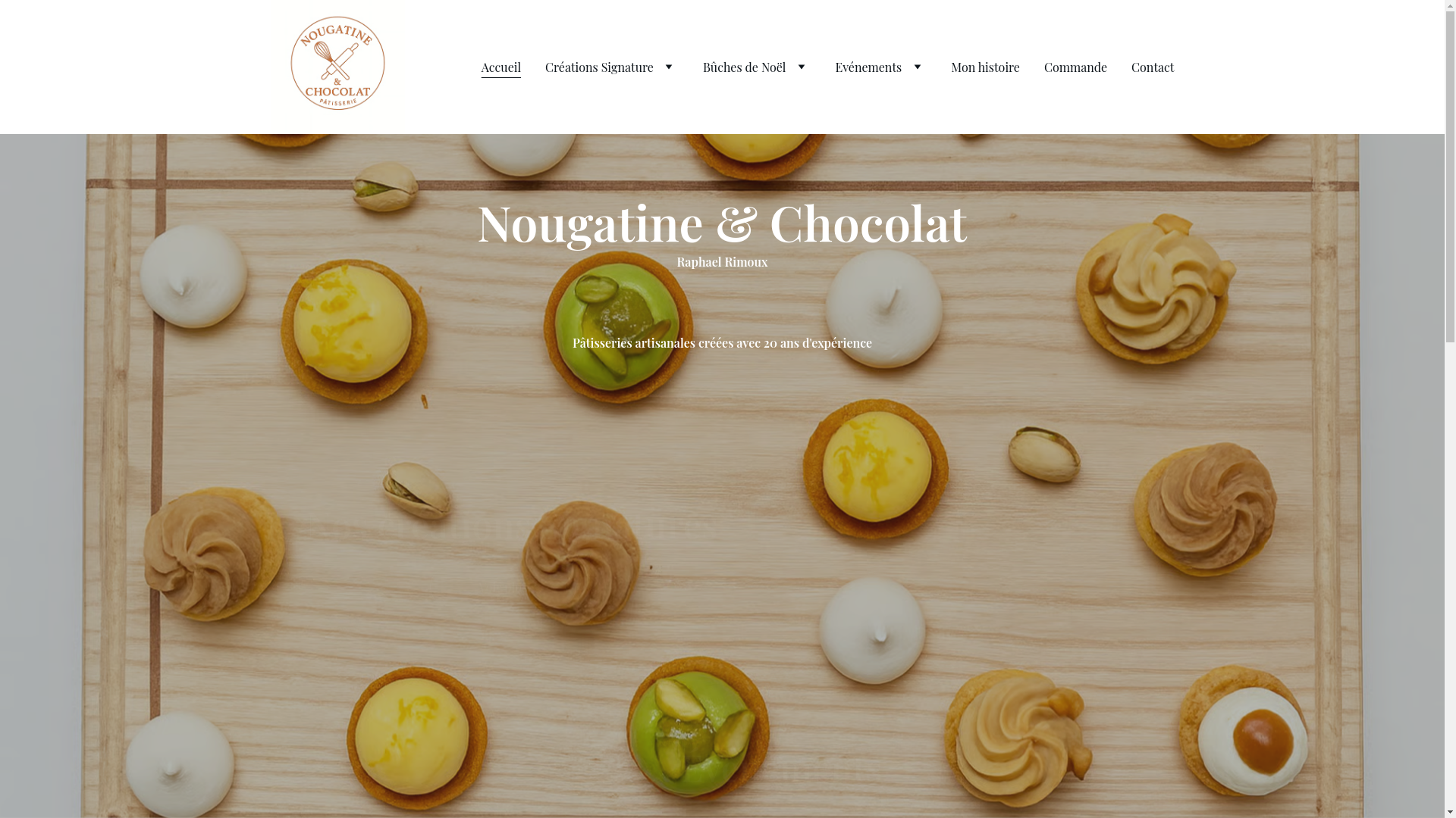 website screenshot of https://nougatinechocolat.fr/