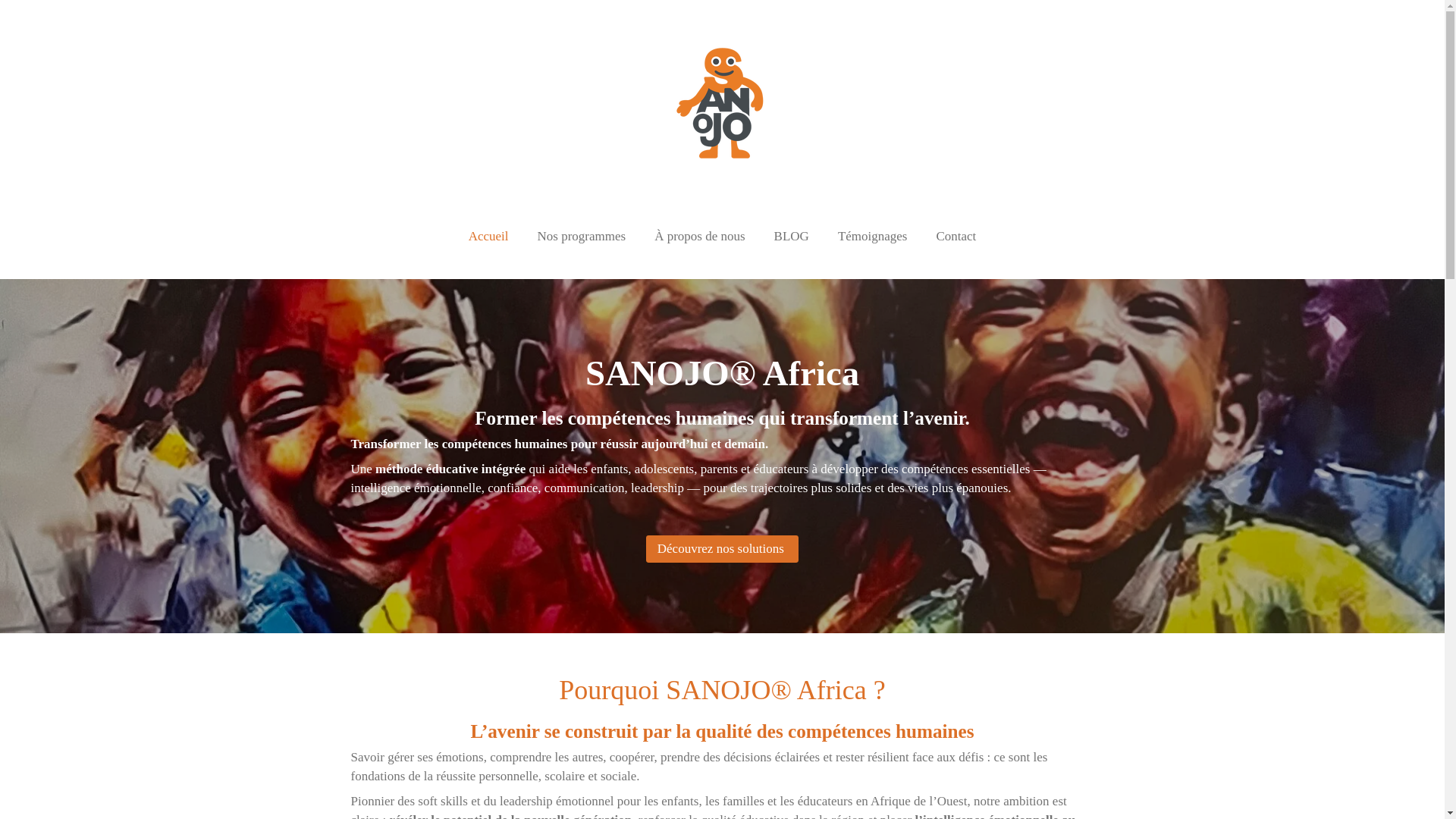 website screenshot of https://sanojo-africa.com/