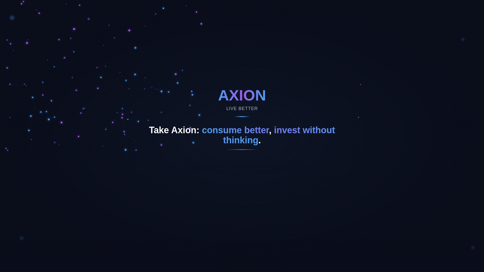website screenshot of https://axionproject.life/