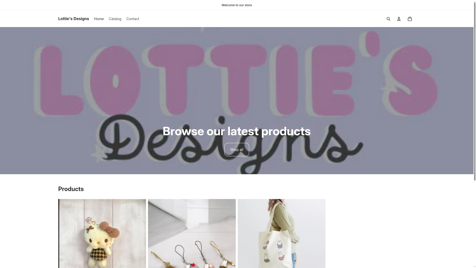 website screenshot of https://lottiesdesignsoc.com/