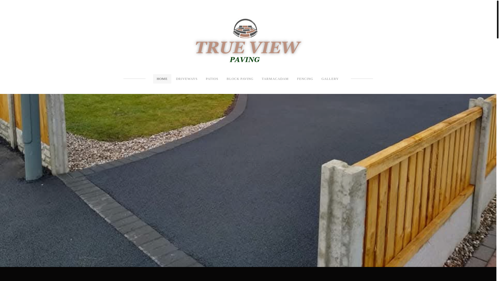 website screenshot of https://trueviewpaving.co.uk/