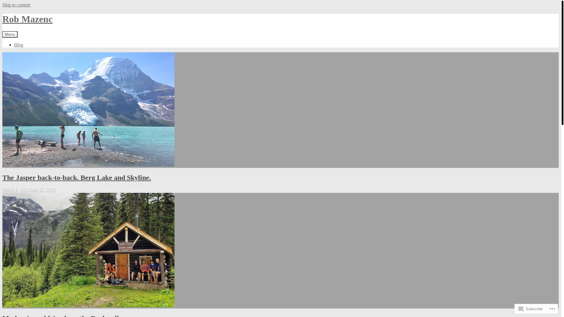 website screenshot of https://robmazenc.com/