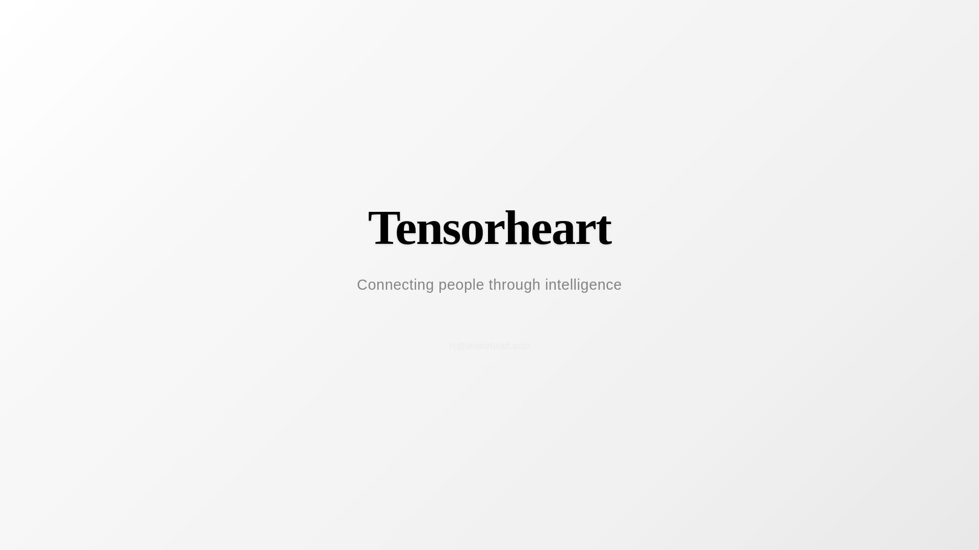 website screenshot of https://tensorheart.com/