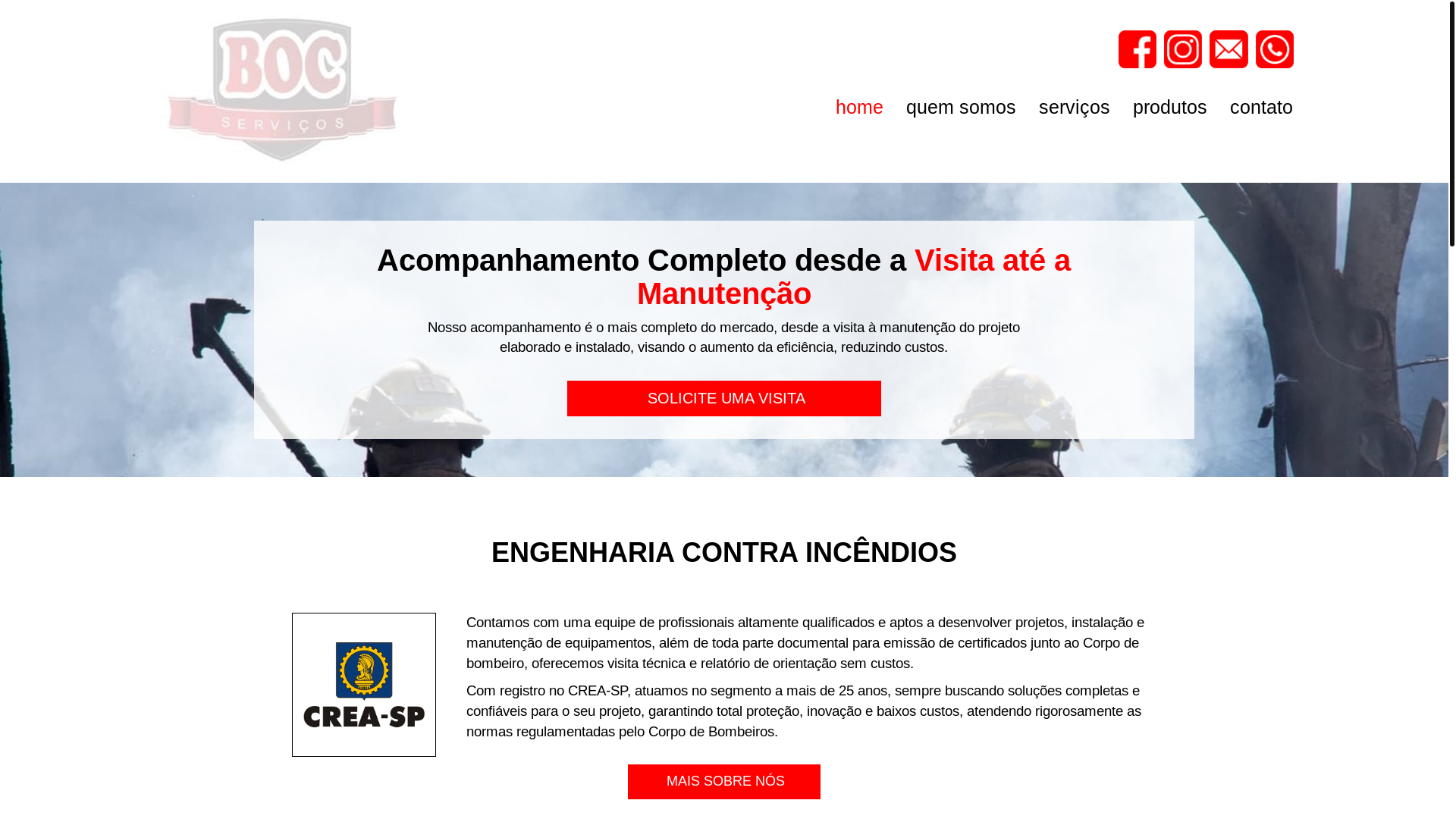 website screenshot of https://bocregularizacoes.com.br/