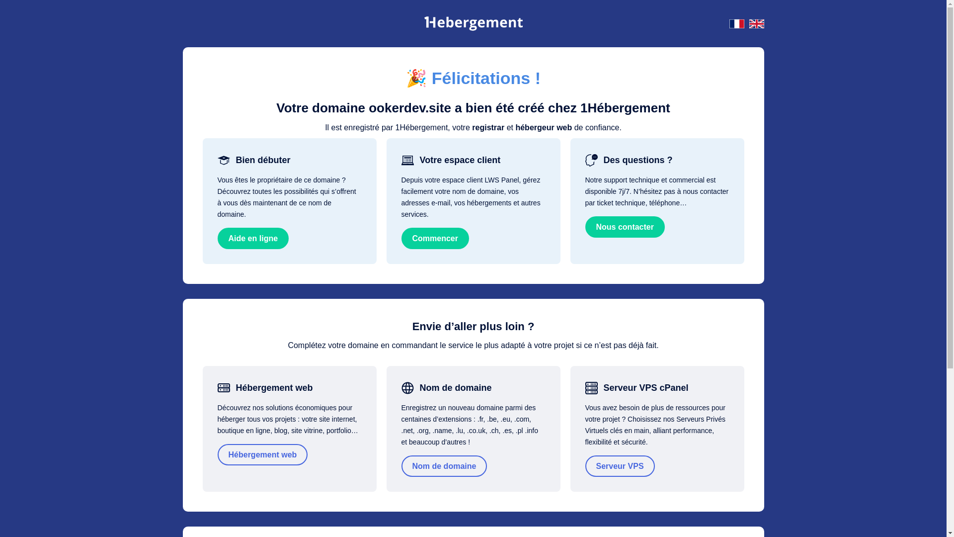 website screenshot of https://ookerdev.site/