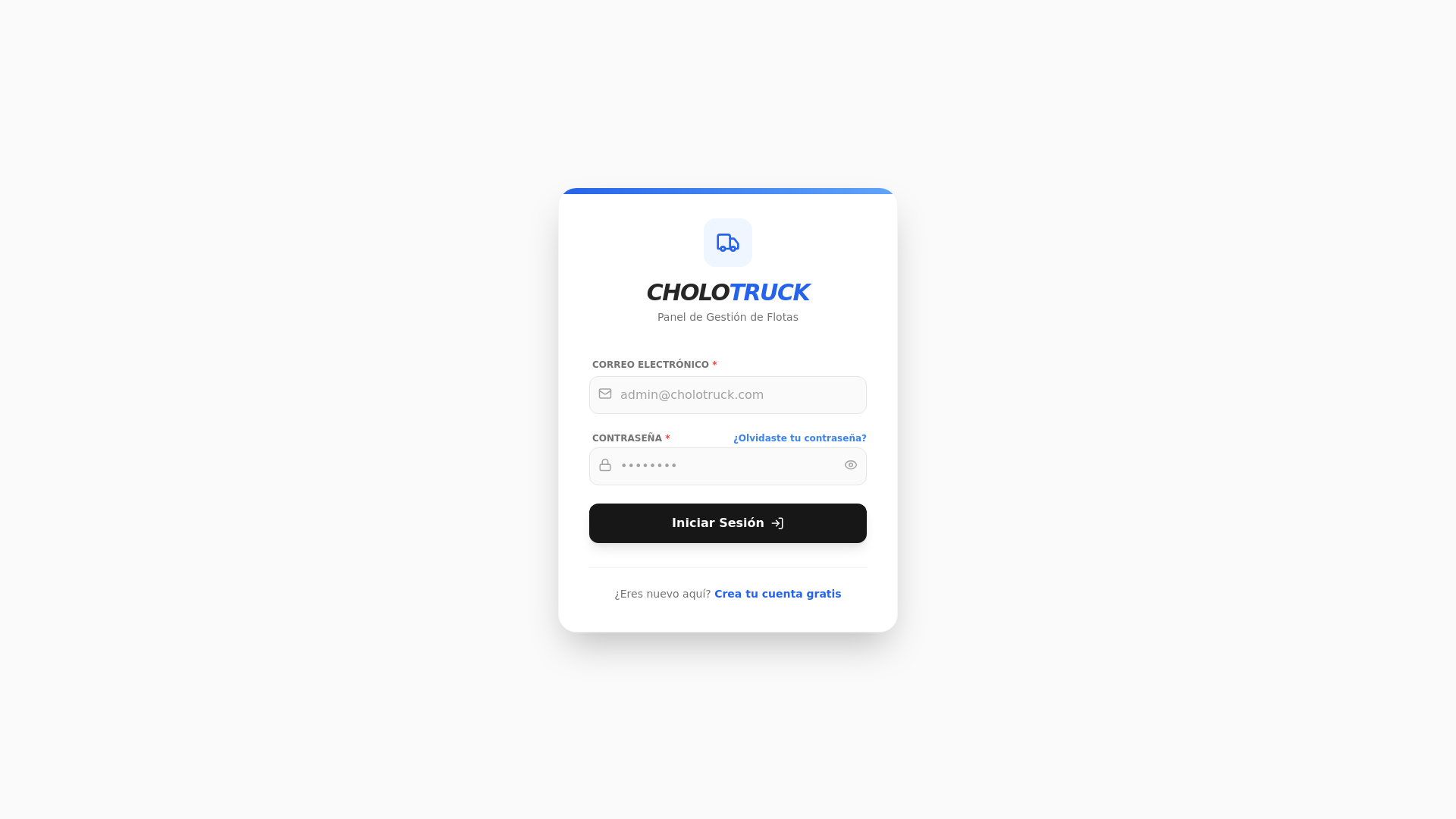 website screenshot of https://cholotruck.es/