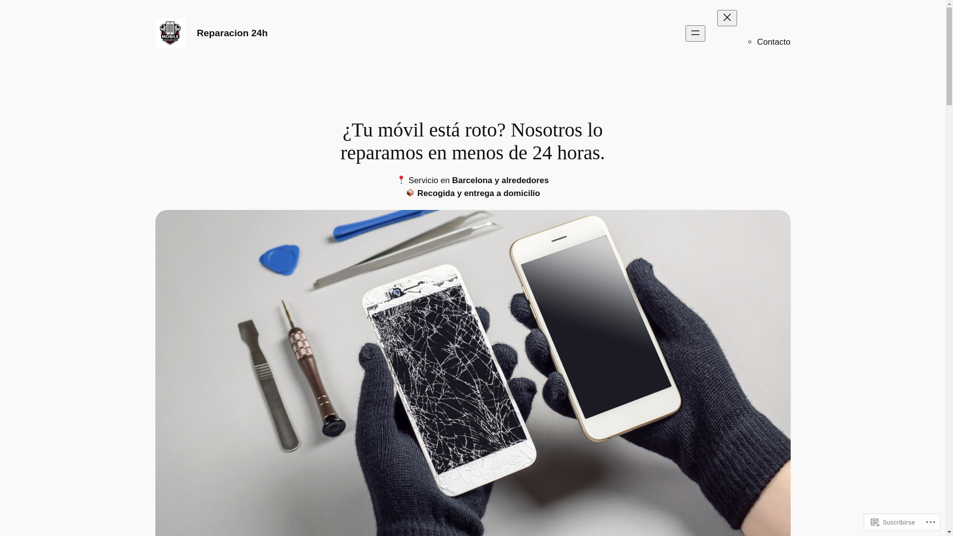 website screenshot of https://reparacionmoviles24h.com/
