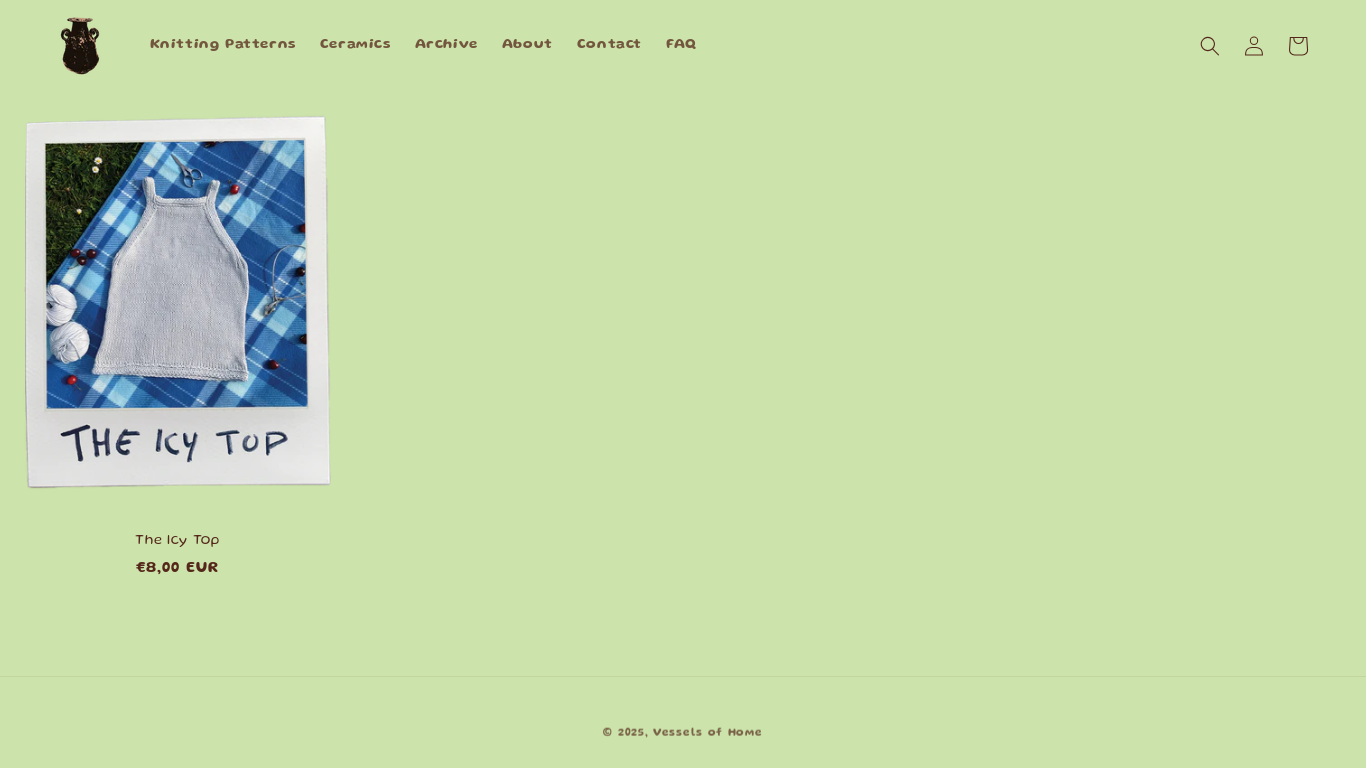 website screenshot of https://vesselsofhome.com/