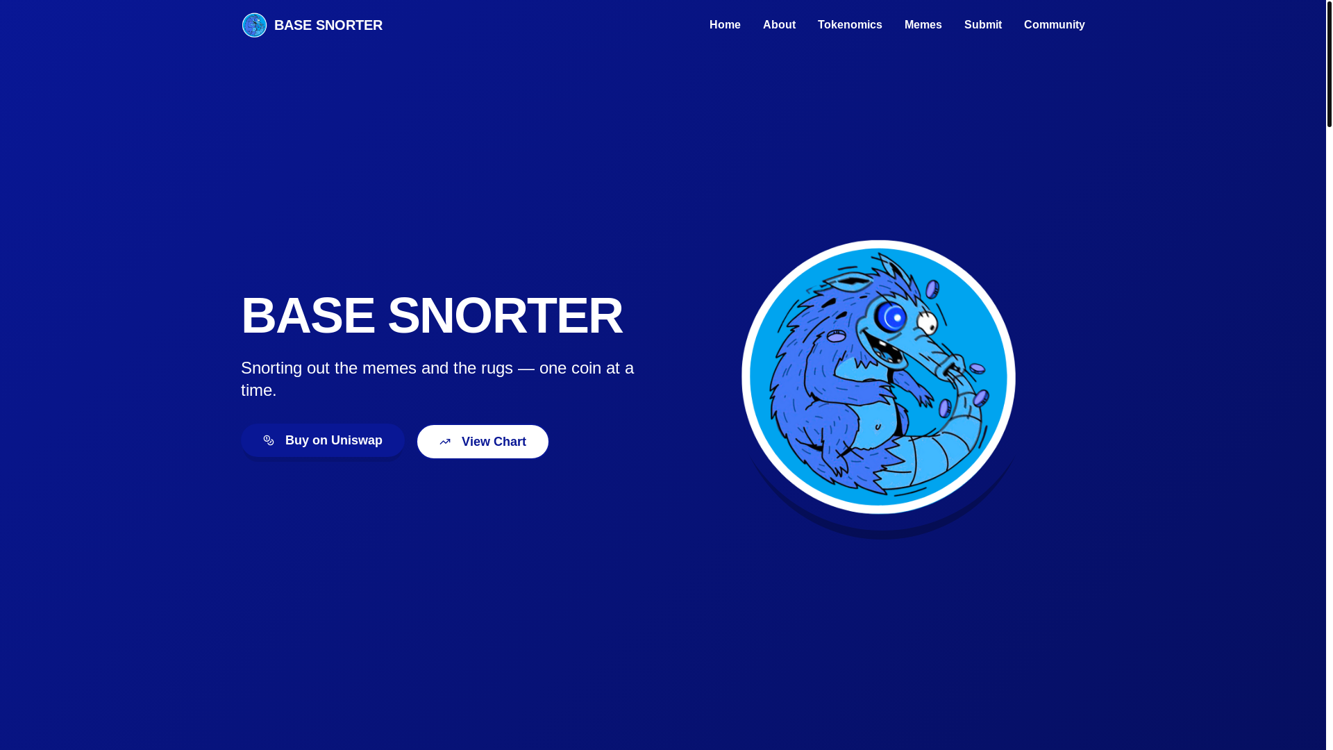 website screenshot of https://basesnooter.xyz/