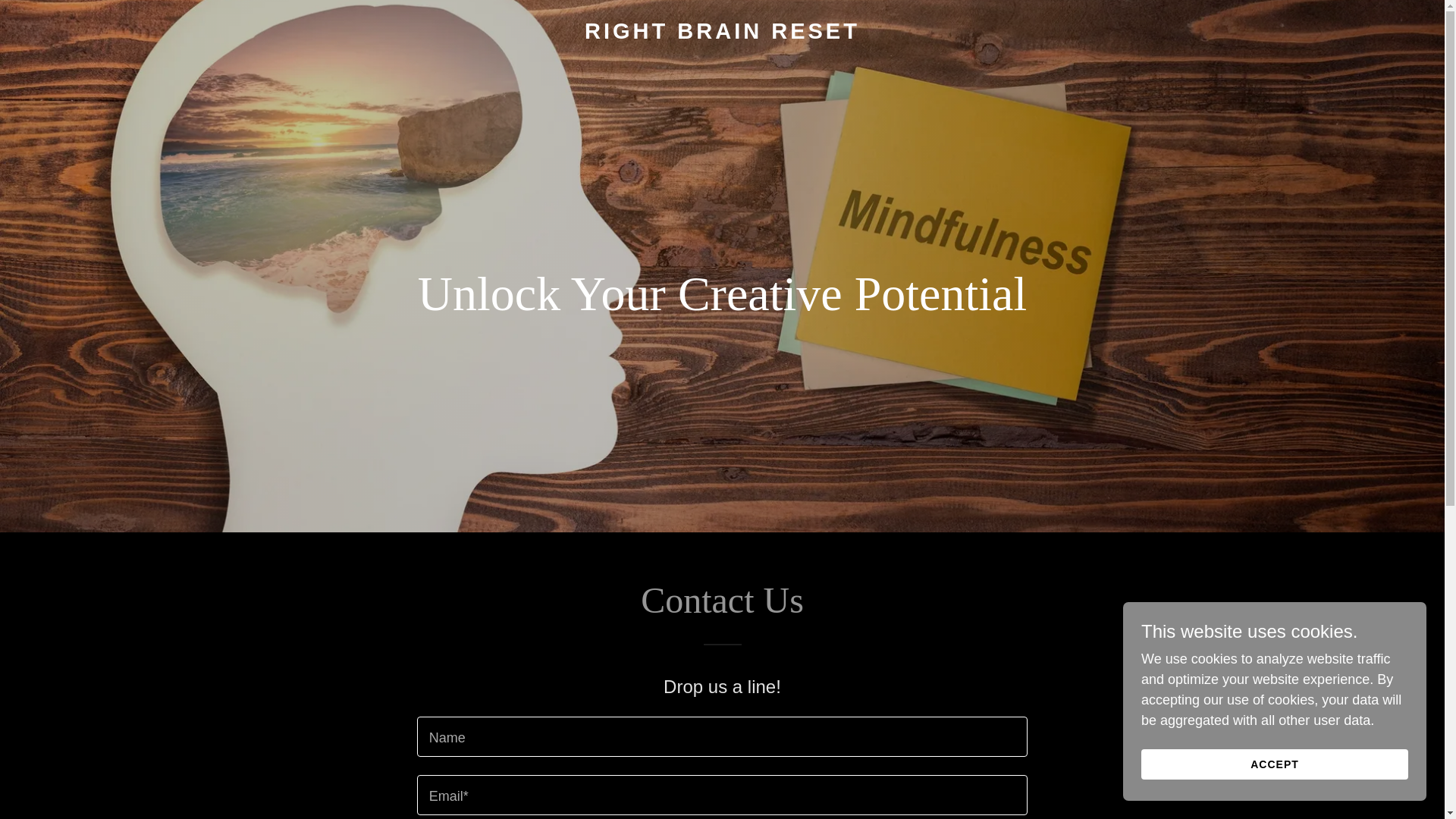 website screenshot of https://rightbrainreset.com/