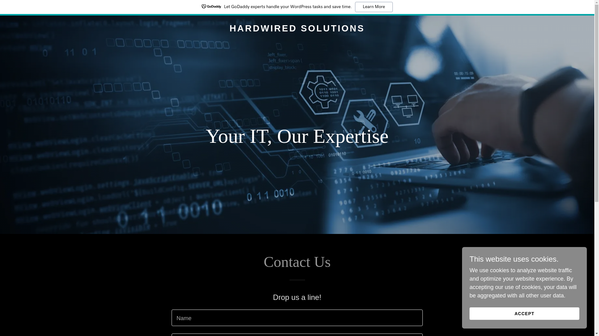 website screenshot of https://hardwiredsolutionsmi.co/