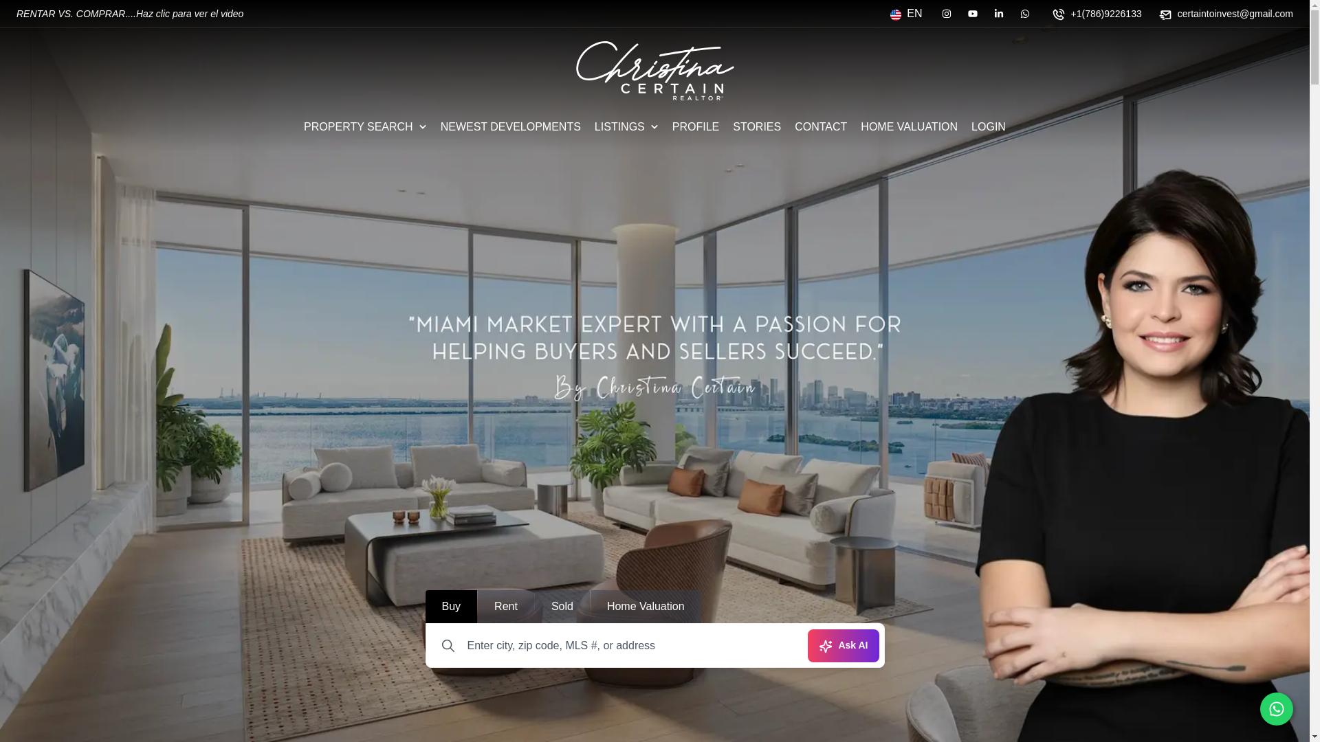 website screenshot of https://certaingroup.miami/