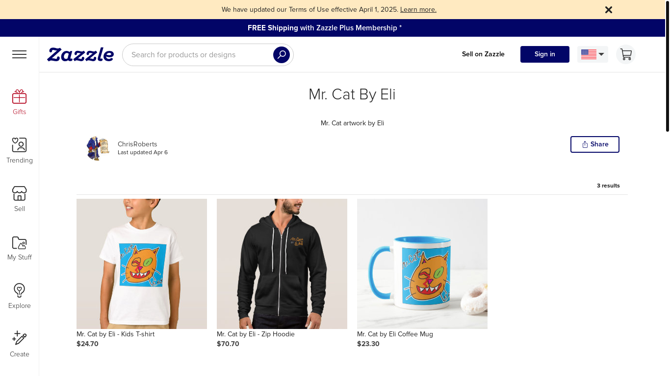 website screenshot of https://mrcatbyeli.com/