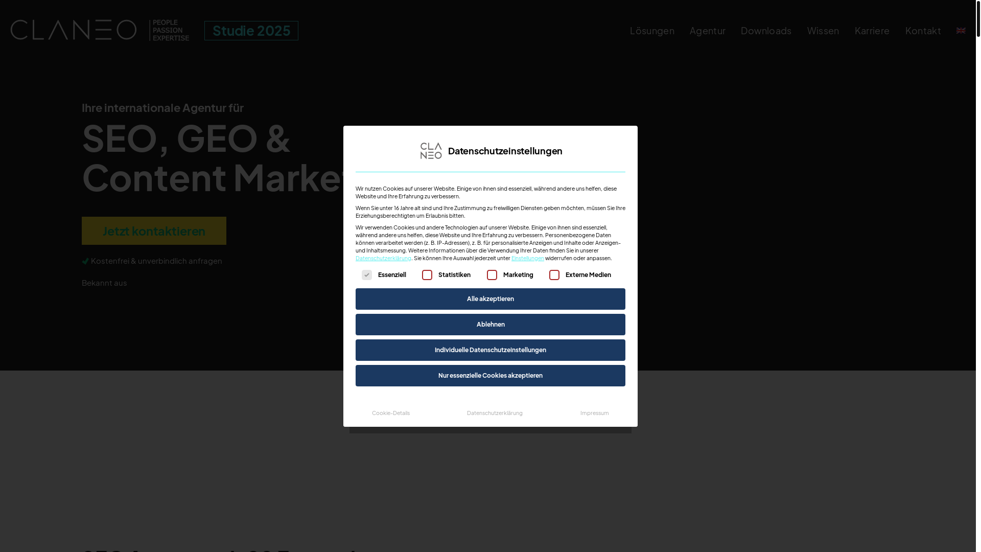 website screenshot of https://claneo.ai/