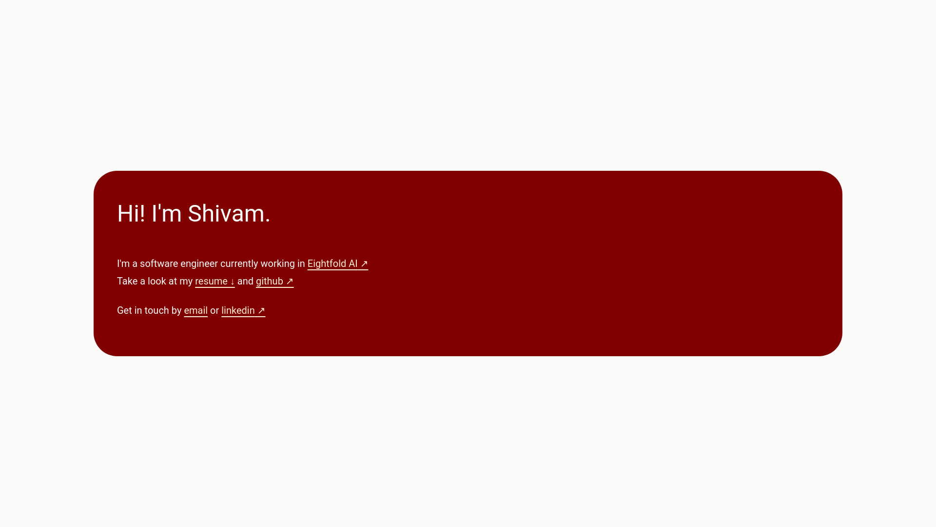 website screenshot of https://shivambl.pages.dev/