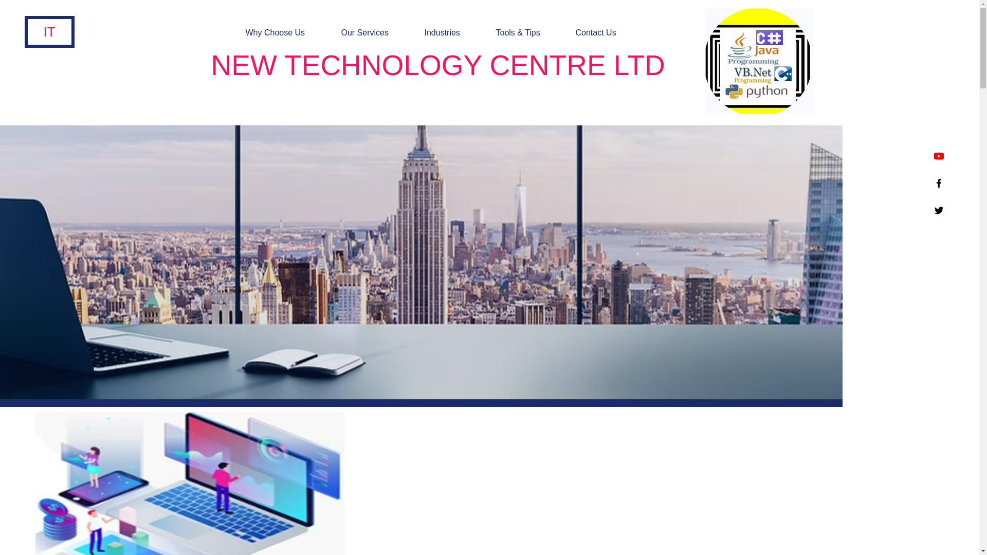 website screenshot of https://newtechnologycentre.com/
