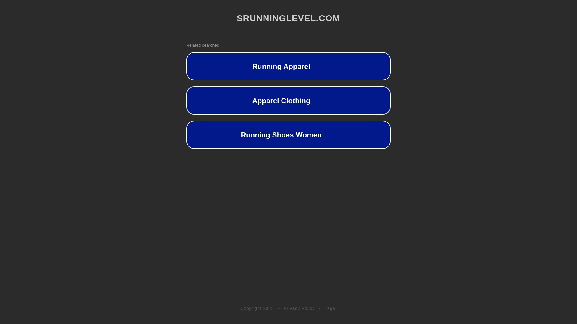website screenshot of https://srunninglevel.com/